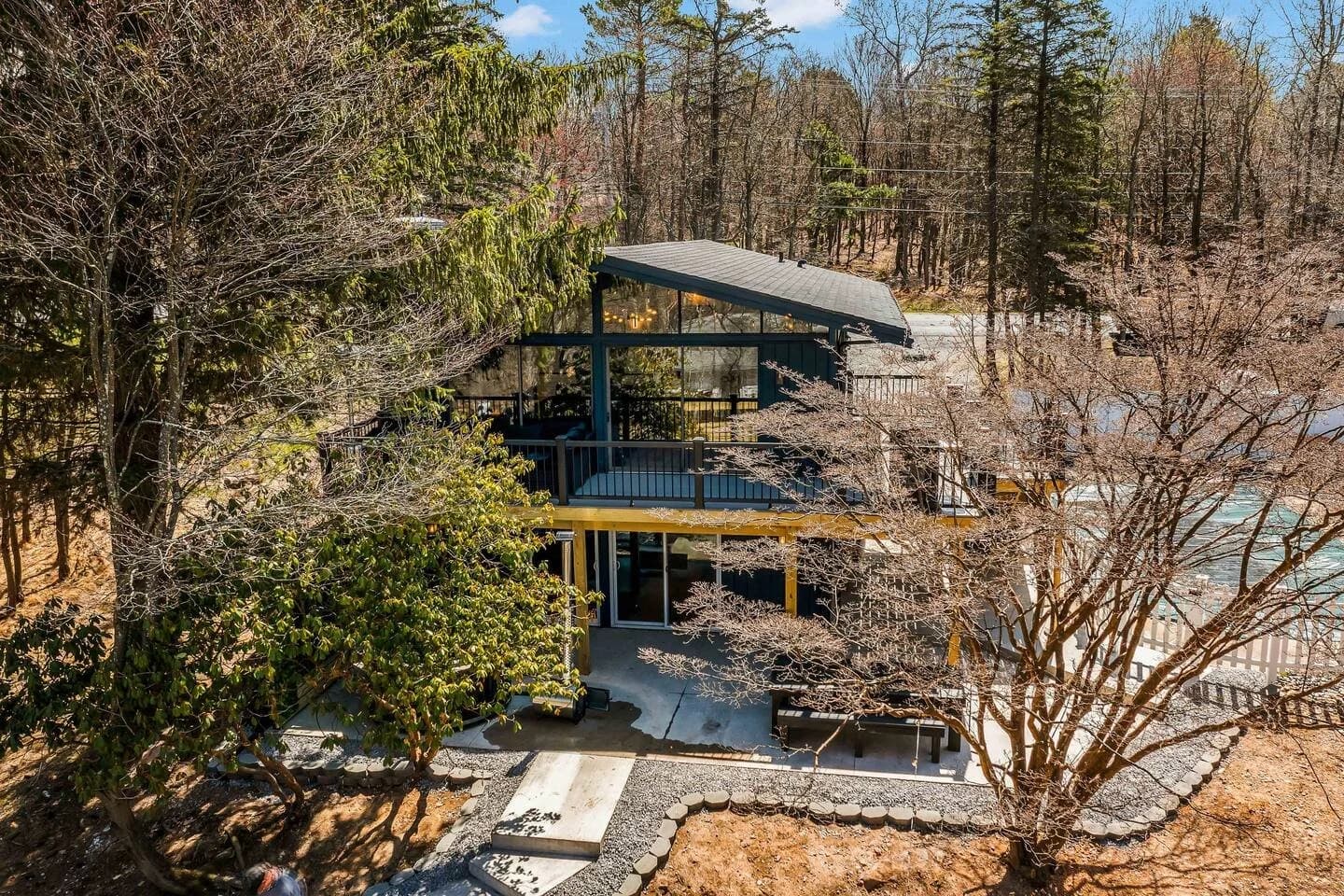 Introducing Our Newest Gem: BLVCK Cabin IV with Pool, Hot Tub, and Outdoor TV